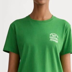 Everlane Green Graphic Tee